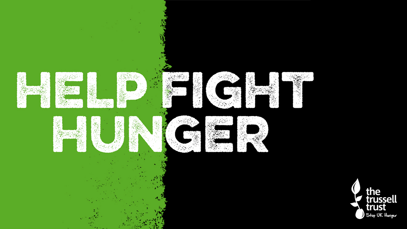 The Trussell Trust 'Help Fight Hunger' appeal graphic