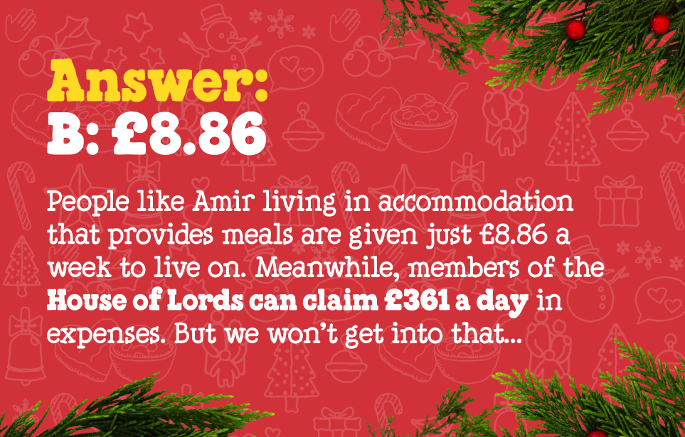 A social post for Ben & Jerry's showing a quiz answer