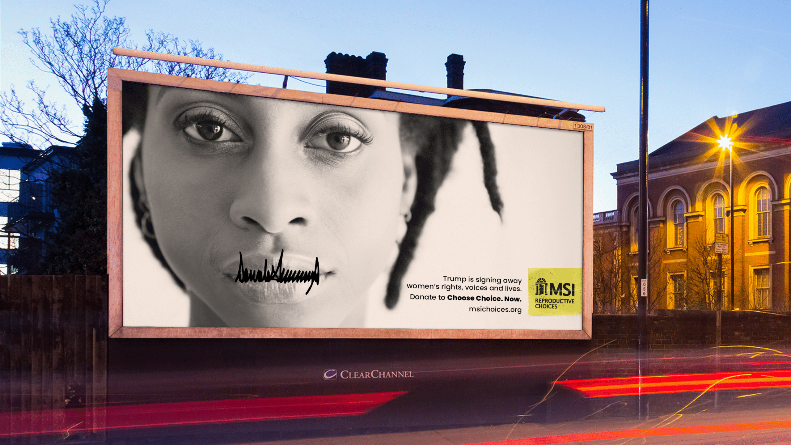 a photograph of an MSI billboard poster